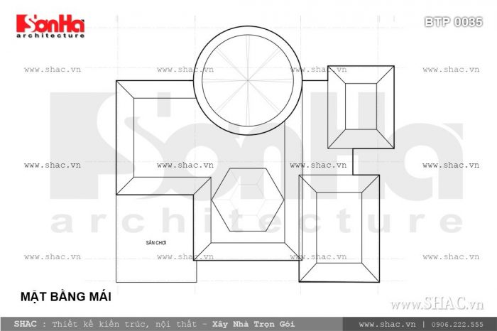 Mặt bằng tầng mái