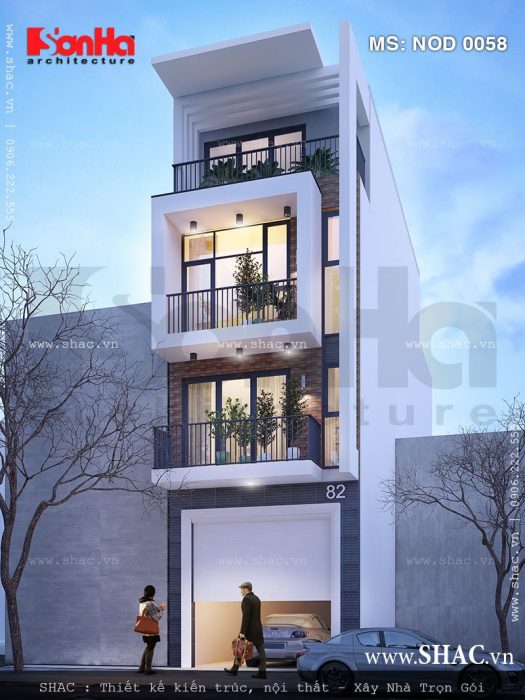 Nhà lô phố 3 lầu 1 trệt 0058