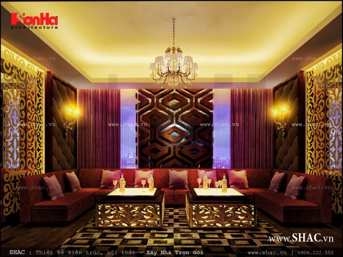 Không gian phòng hát karaoke đẹp