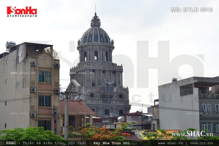 Một góc của ngôi biệt thự nhìn từ đường Bưởi