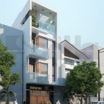 Nhà phố 4 tầng phong cách hiện đại