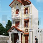 Thiết kế nhà ống 3 tầng kiểu Pháp cổ điển đẹp