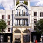 Nhà phố mặt tiền 8m kiến trúc Pháp