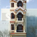 Mẫu nhà ống 4 tầng kiểu Pháp đẹp