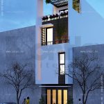 Mẫu nhà ống 4 tầng phong cách hiện đại
