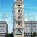 Mẫu nhà ống 6 tầng kiến trúc Pháp