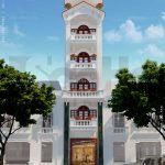 Thi công nhà ống 6 tầng kiểu Pháp trọn gói