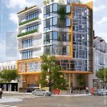 Kiến trúc mặt tiền của ngôi nhà ống hiện đại 7 tầng