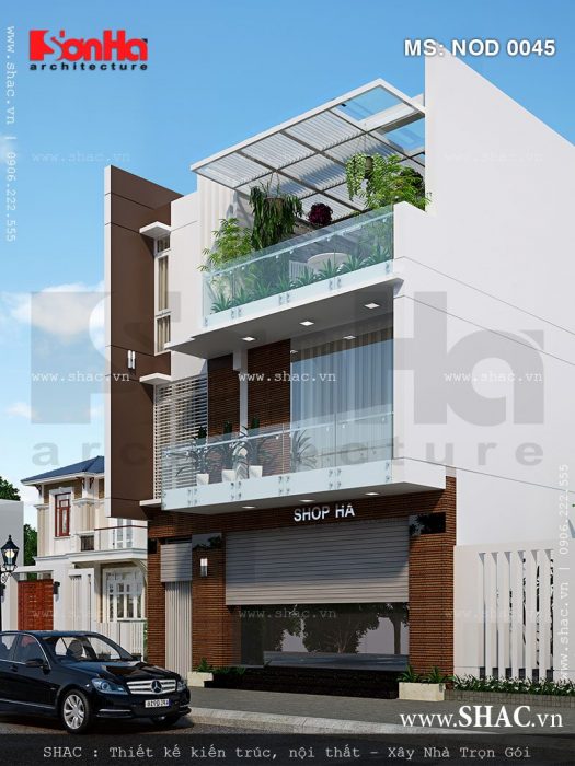 Nhà ống hiện đại 3 tầng đẹp