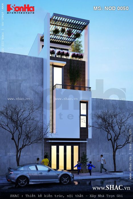 Nhà phố hiện đại 4 tầng đẹp