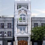 Mẫu nhà ống kiến trúc Pháp 4 tầng đẹp