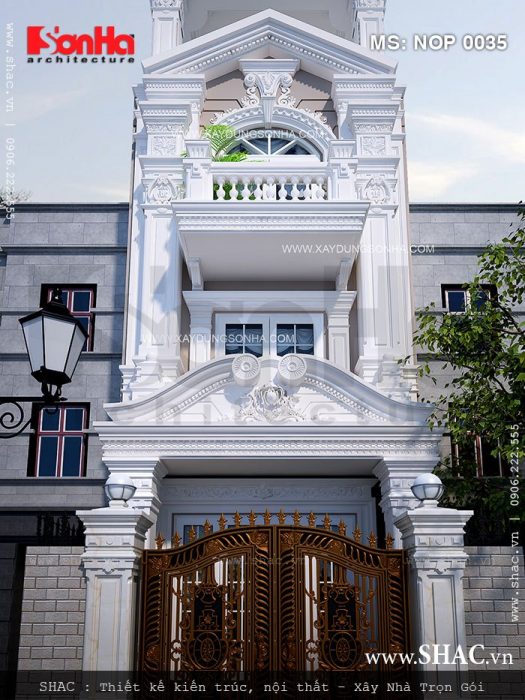 Mẫu nhà ống kiến trúc Pháp