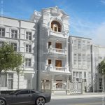 Nhà ống kiểu Pháp 4 tầng