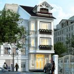Mẫu nhà phố 3 tầng kiến trúc Pháp