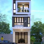 Mẫu nhà phố 3 tầng kiểu hiện đại