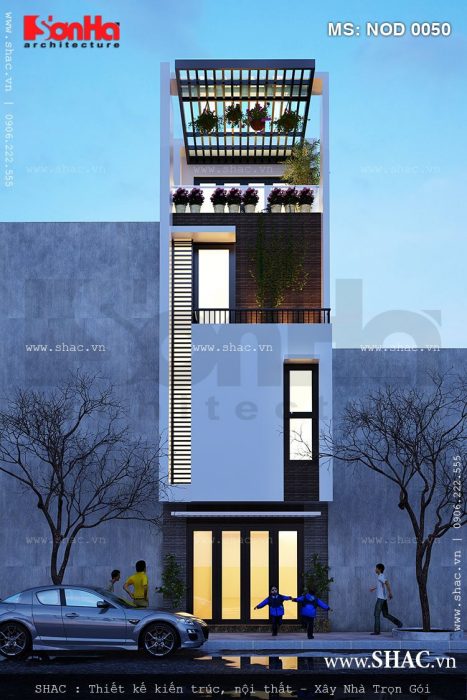 Nhà phố hiện đại 4 tầng đẹp