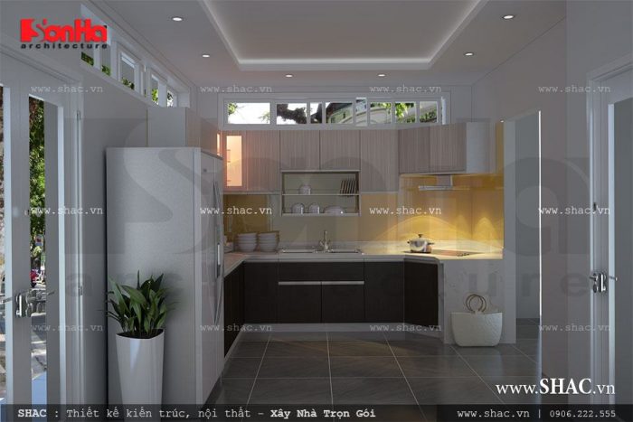 Thiết kế nội thất phòng bếp nhà phố