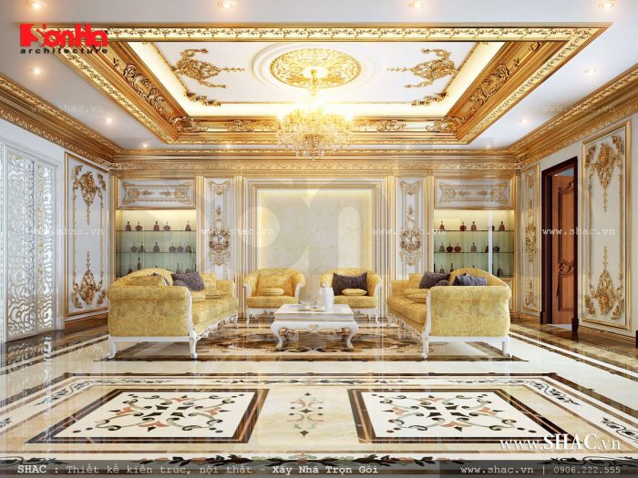 Mẫu nội thất phòng khách đẳng cấp và sang trọng