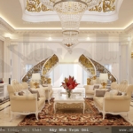 Phòng khách kiểu Pháp đẹp