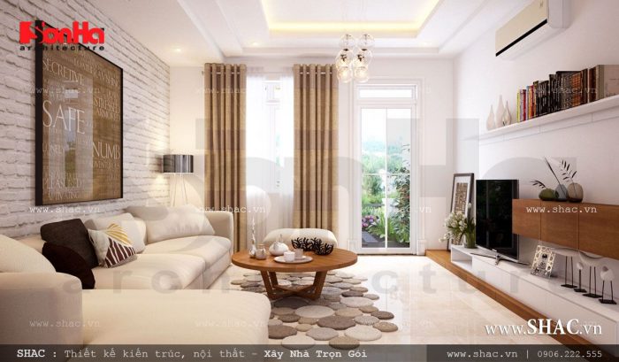 Thiết kế nội thất phòng khách hiện đại đẹp