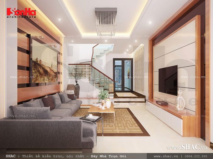 phòng khách kiểu hiện đại