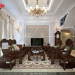 Phòng khách nội thất cổ điển đẹp