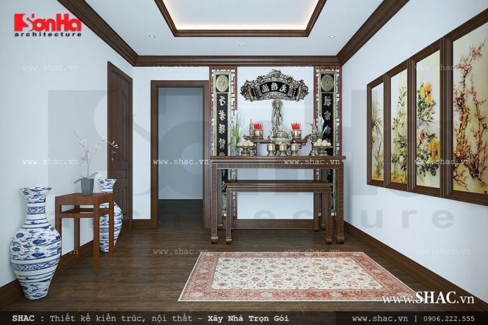 Thiết kế nội thất phòng thờ