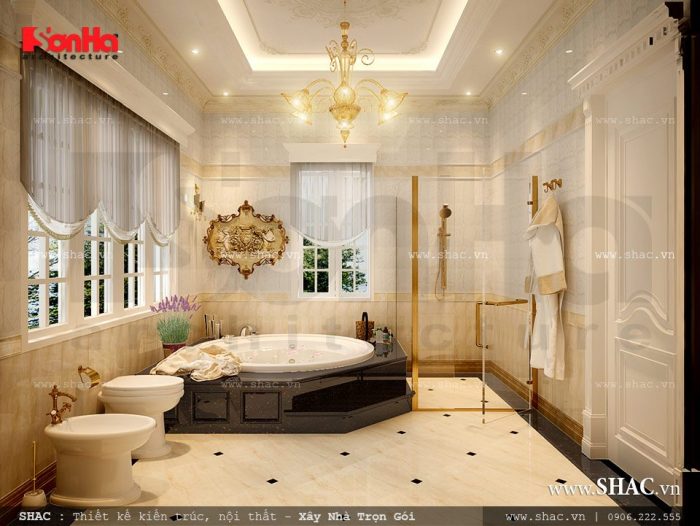 Biệt thự cổ điển kiến trúc Pháp 3 tầng - BTP 0035 1