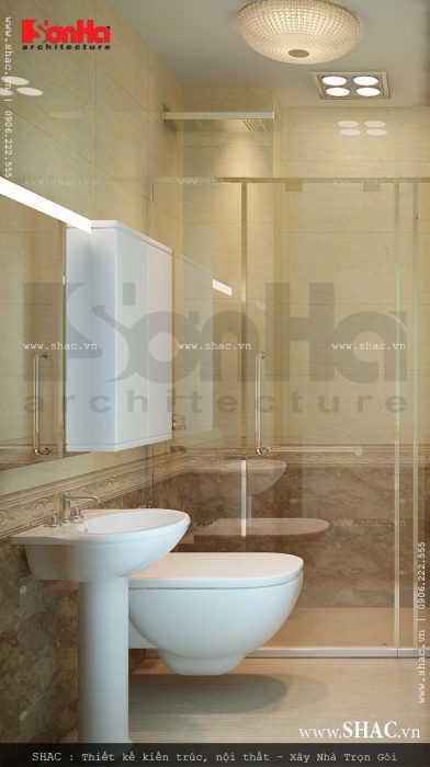 Thiết kế nội thất phòng WC đẹp