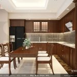 Mẫu nội thất tủ bếp cho phòng ăn đẹp