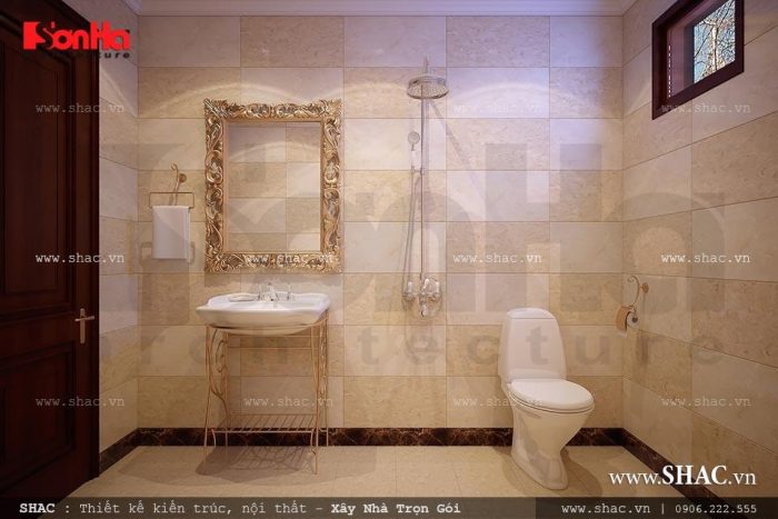 Thiết kế nội thất WC kiểu Pháp