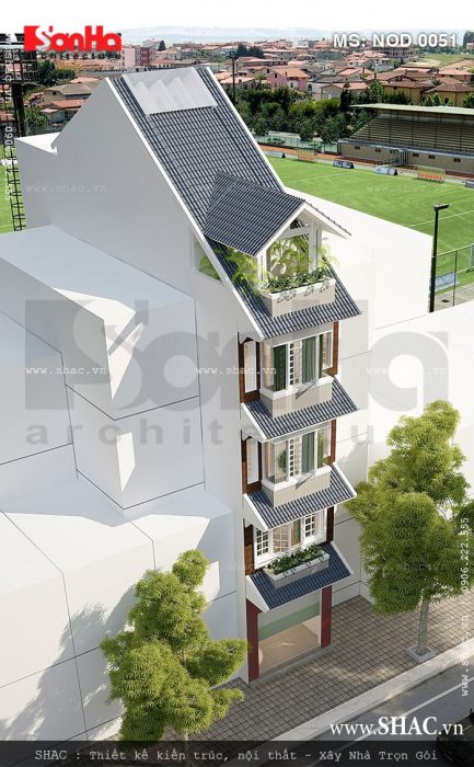 Nhà ống hiện đại 5 tầng