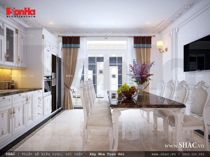 Thiết kế phòng ăn đẹp và sang trọng