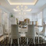 Mẫu phòng ăn kiểu Pháp