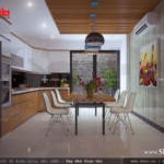 Phòng bếp - ăn đẹp cho nhà ống