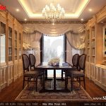 Phòng đọc sách sang trọng