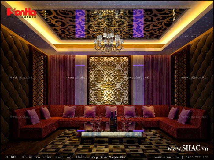 Mẫu phòng hát karaoke tiện nghi