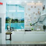 Thiết kế phòng khách biệt thự hướng ra biển