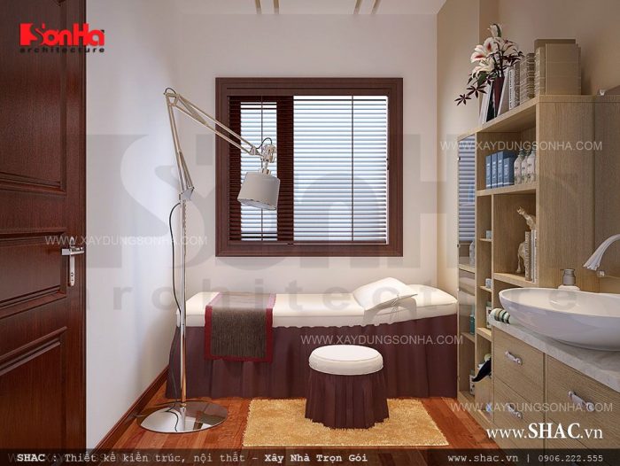 Nội thất phòng masage tại nhà