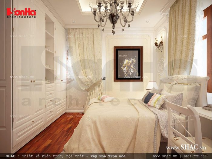 Thiết kế phòng ngủ cổ điển kiểu Châu Âu
