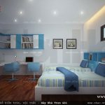 Phòng ngủ con trai 2 giường