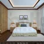 Thiết kế phòng ngủ đẹp cho nhà ống tân cổ điển