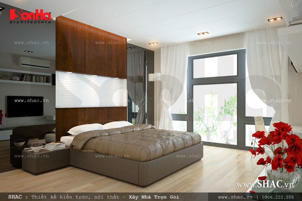 Thiết kế phòng ngủ đẹp theo phong cách hiện đại
