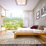 phòng ngủ hiện đại có ban công rộng