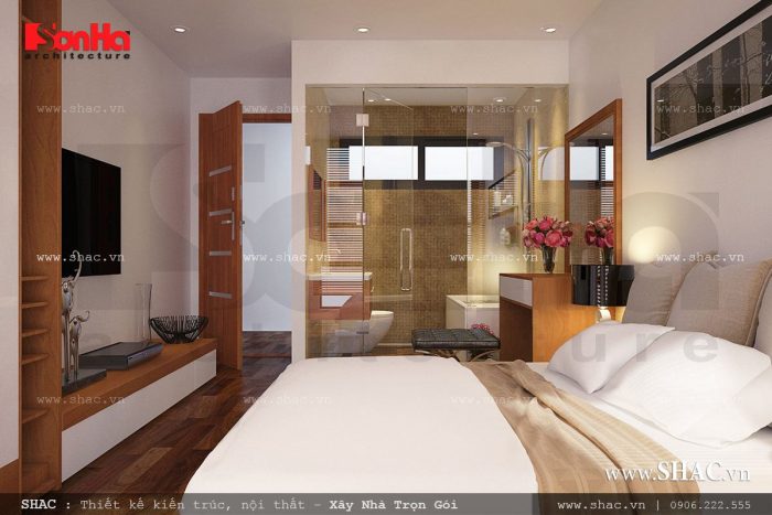 Thiết kế phòng ngủ hiện đại khép kín