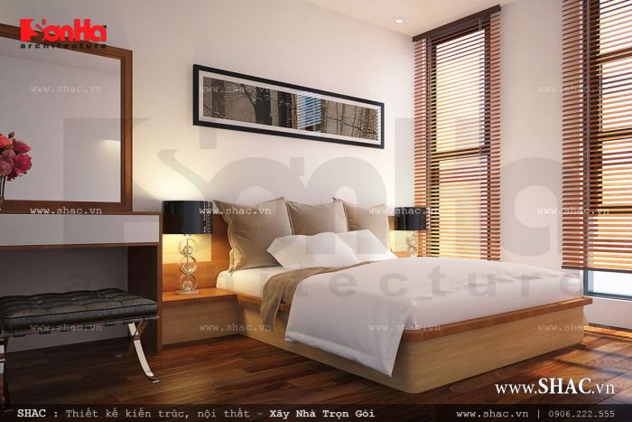 Không gian phòng ngủ thoáng và rộng