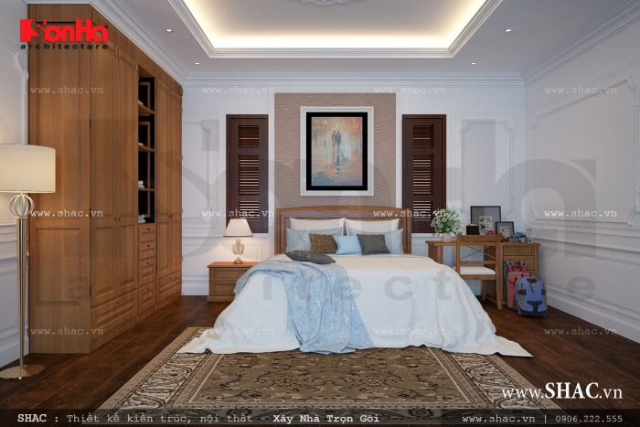 Mẫu phòng ngủ với nội thất đơn giản