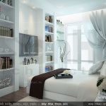 Phòng ngủ với sắc trắng tinh khôi