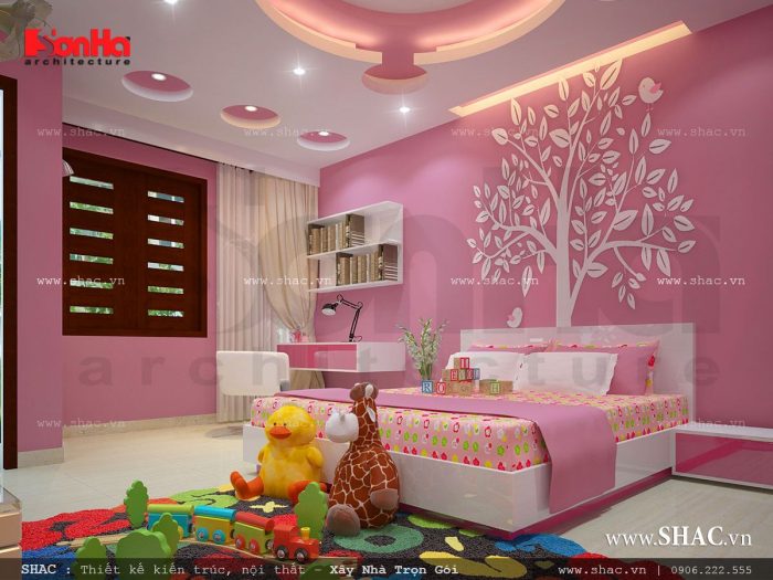 Nội thất phòng ngủ xinh cho bé gái