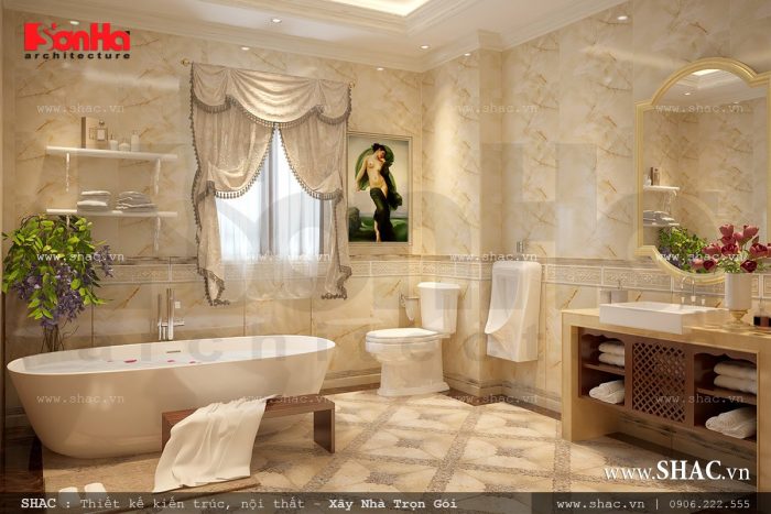 Phòng tắm tuyệt đẹp cho biệt thự